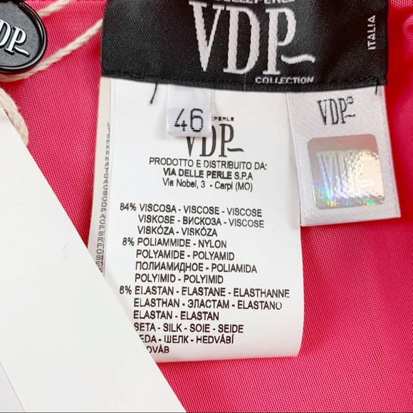 VDP Collection mid rise Straight Leg knit Pants with exposed zipper details - Picture 11 of 12